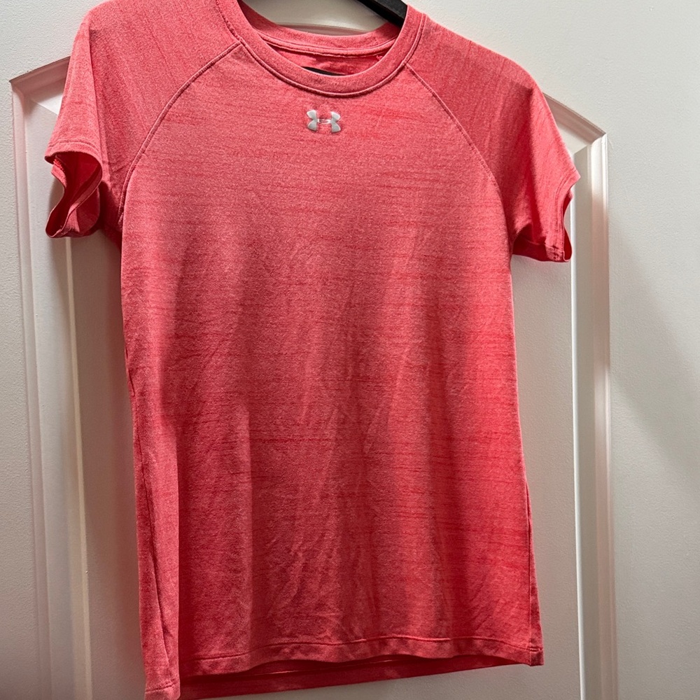 Under Armour Coral Pink Short Sleeve Athletic Tee
